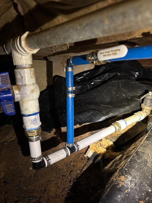 pipes underneath a home